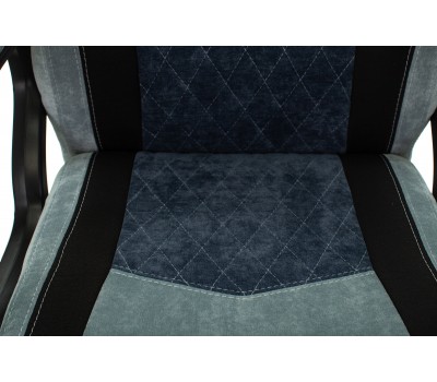 Кресло игровое Zombie VIKING 6 KNIGHT Fabric голубой с подголов. крестовина металл