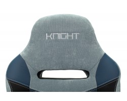 Кресло игровое Zombie VIKING 6 KNIGHT Fabric голубой с подголов. крестовина металл-foto11