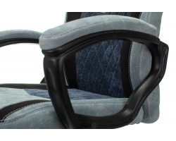 Кресло игровое Zombie VIKING 6 KNIGHT Fabric голубой с подголов. крестовина металл-foto8