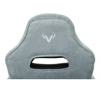 Кресло игровое Zombie VIKING 6 KNIGHT Fabric голубой с подголов. крестовина металл