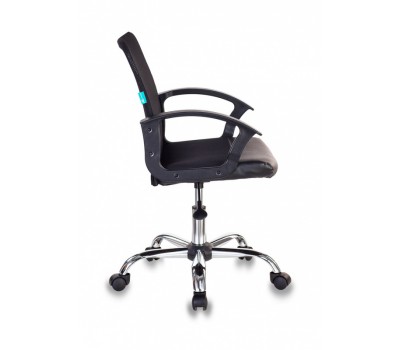 Кресло Бюрократ CH-590SL черный эко.кожа/сетка крестовина металл хром