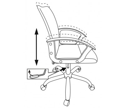 Кресло Бюрократ CH-590SL черный эко.кожа/сетка крестовина металл хром
