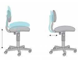 Кресло детское Бюрократ CH-201NX розовый сердца Hearts-Pk крестовина пластик-foto6