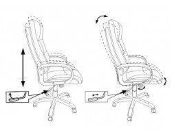 Кресло руководителя Бюрократ CH-824 песочный Light-21 крестовина пластик-foto5