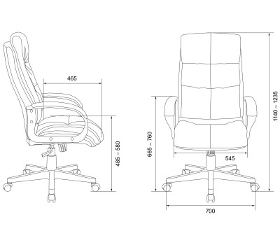 Кресло руководителя Бюрократ CH-824 песочный Light-21 крестовина пластик