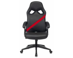Кресло игровое Zombie DRIVER черный/красный эко.кожа с подголов. крестовина пластик-foto11