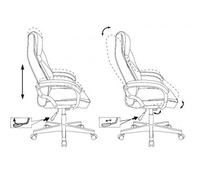 Кресло игровое Zombie DRIVER черный/красный эко.кожа с подголов. крестовина пластик