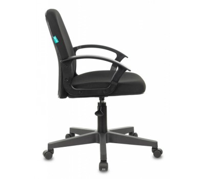 Кресло Бюрократ CH-808-LOW черный 3С11 низк.спин. крестовина пластик