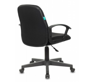 Кресло Бюрократ CH-808-LOW черный 3С11 низк.спин. крестовина пластик