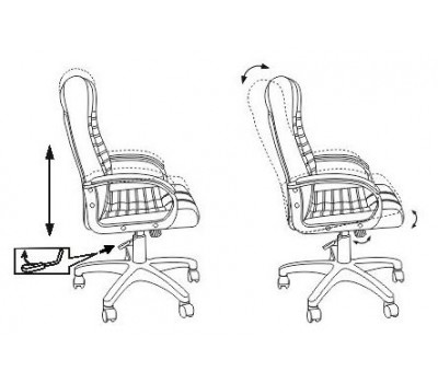 Кресло руководителя Бюрократ KB-10 черный эко.кожа крестовина пластик