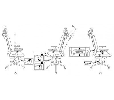 Кресло руководителя Бюрократ MC-W612N-H темно-серый TW-04 38-417 с подголов. крестовина металл хром пластик белый