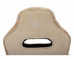 Кресло игровое Zombie VIKING 6 KNIGHT Fabric коричневый/бежевый с подголов. крестовина металл-foto13