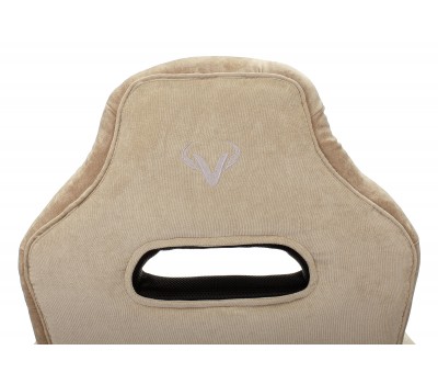 Кресло игровое Zombie VIKING 6 KNIGHT Fabric коричневый/бежевый с подголов. крестовина металл