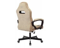 Кресло игровое Zombie VIKING 6 KNIGHT Fabric коричневый/бежевый с подголов. крестовина металл-foto4