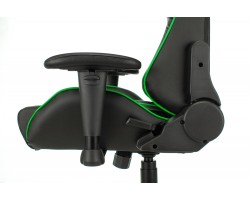 Кресло игровое Zombie A4 черный/зеленый эко.кожа с подголов. крестовина пластик-foto10