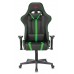 Кресло игровое Zombie A4 черный/зеленый эко.кожа с подголов. крестовина пластик