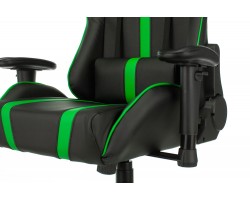 Кресло игровое Zombie A4 черный/зеленый эко.кожа с подголов. крестовина пластик-foto9