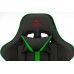 Кресло игровое Zombie A4 черный/зеленый эко.кожа с подголов. крестовина пластик