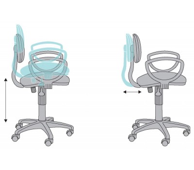 Кресло Бюрократ CH-213AXN серый 3C1 крестовина пластик