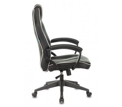 Кресло игровое Zombie A3 черный/белый эко.кожа крестовина пластик