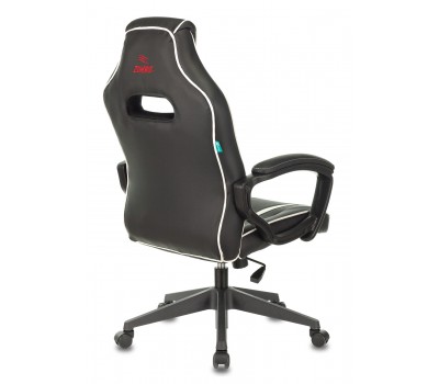 Кресло игровое Zombie A3 черный/белый эко.кожа крестовина пластик