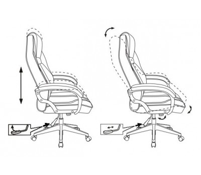 Кресло игровое Zombie A3 черный/белый эко.кожа крестовина пластик