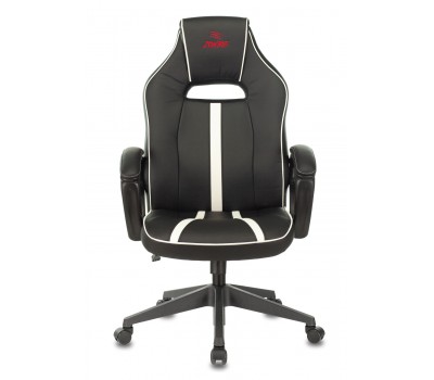 Кресло игровое Zombie A3 черный/белый эко.кожа крестовина пластик