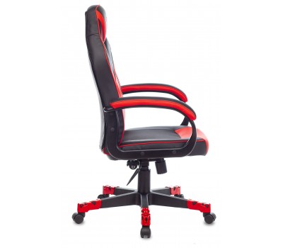 Кресло игровое Zombie GAME 17 черный/красный текстиль/эко.кожа крестовина пластик