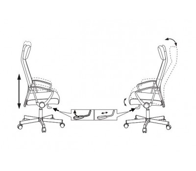 Кресло руководителя Бюрократ T-995HOME темно-серый TW-04 10-128 сетка/ткань с подголов. крестовина металл серебристый