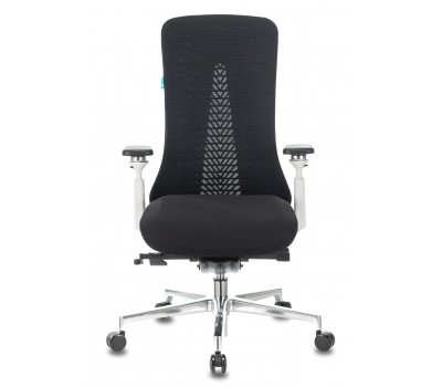 Кресло руководителя Бюрократ _MONE черный сетка/ткань крестовина алюминий