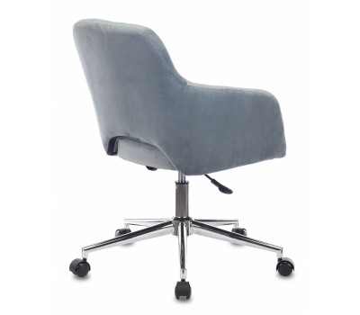 Кресло Бюрократ CH-380SL голубая сталь Italia 21 крестовина металл хром