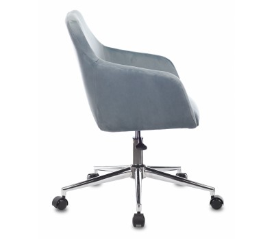 Кресло Бюрократ CH-380SL голубая сталь Italia 21 крестовина металл хром