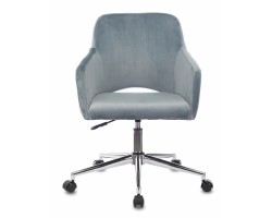 Кресло Бюрократ CH-380SL голубая сталь Italia 21 крестовина металл хром-foto2