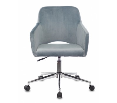 Кресло Бюрократ CH-380SL голубая сталь Italia 21 крестовина металл хром