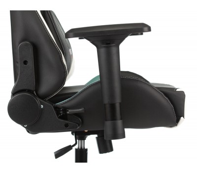 Кресло игровое Zombie VIKING TANK черный/серый/белый эко.кожа с подголов. крестовина металл