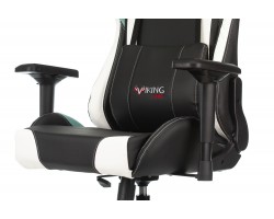 Кресло игровое Zombie VIKING TANK черный/серый/белый эко.кожа с подголов. крестовина металл-foto7