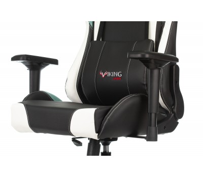 Кресло игровое Zombie VIKING TANK черный/серый/белый эко.кожа с подголов. крестовина металл