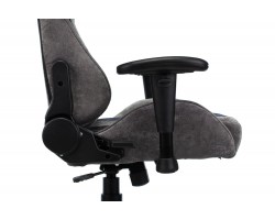 Кресло игровое Zombie VIKING X Fabric серый/темно-синий с подголов. крестовина пластик-foto11