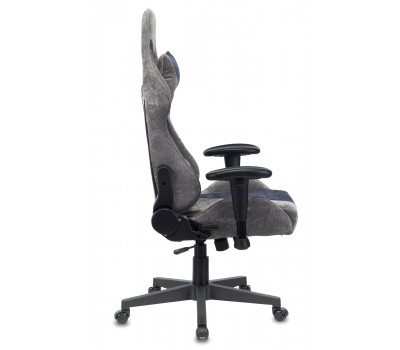 Кресло игровое Zombie VIKING X Fabric серый/темно-синий с подголов. крестовина пластик Кресло игровое Zombie VIKING X Fabric серый/темно-синий с подголов. крестовина пластик