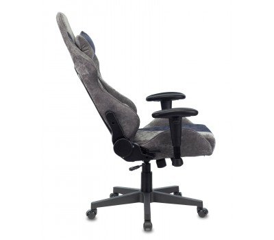 Кресло игровое Zombie VIKING X Fabric серый/темно-синий с подголов. крестовина пластик Кресло игровое Zombie VIKING X Fabric серый/темно-синий с подголов. крестовина пластик