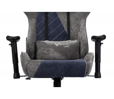 Кресло игровое Zombie VIKING X Fabric серый/темно-синий с подголов. крестовина пластик Кресло игровое Zombie VIKING X Fabric серый/темно-синий с подголов. крестовина пластик