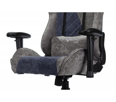 Кресло игровое Zombie VIKING X Fabric серый/темно-синий с подголов. крестовина пластик Кресло игровое Zombie VIKING X Fabric серый/темно-синий с подголов. крестовина пластик