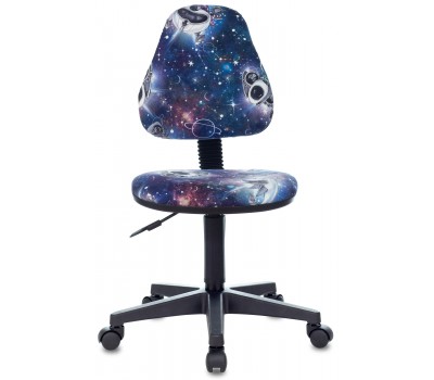 Кресло детское Бюрократ KD-4 синий космопузики крестовина пластик
