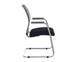 Кресло Бюрократ CH-599AV серый TW-32K03 сиденье черный TW-11 сетка/ткань полозья металл металлик-foto3