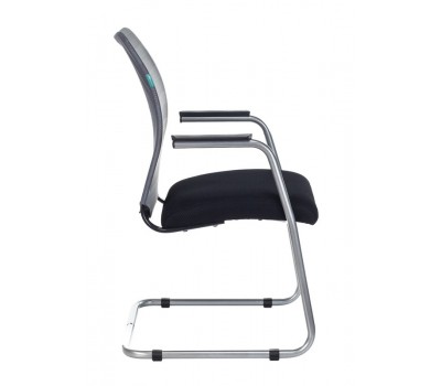 Кресло Бюрократ CH-599AV серый TW-32K03 сиденье черный TW-11 сетка/ткань полозья металл металлик