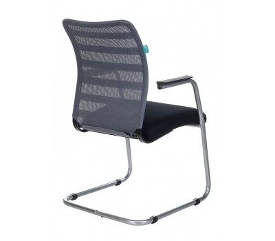 Кресло Бюрократ CH-599AV серый TW-32K03 сиденье черный TW-11 сетка/ткань полозья металл металлик