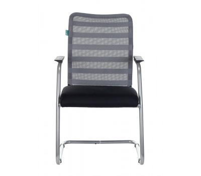 Кресло Бюрократ CH-599AV серый TW-32K03 сиденье черный TW-11 сетка/ткань полозья металл металлик