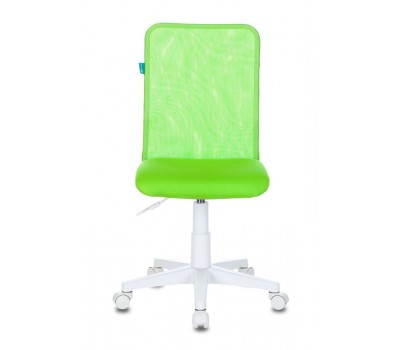 Кресло детское Бюрократ KD-9 салатовый TW-03А TW-18 сетка/ткань крестовина пластик пластик белый