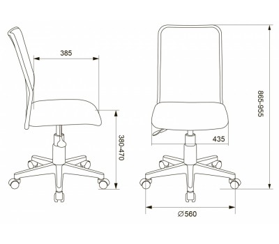 Кресло детское Бюрократ KD-9 салатовый TW-03А TW-18 сетка/ткань крестовина пластик пластик белый