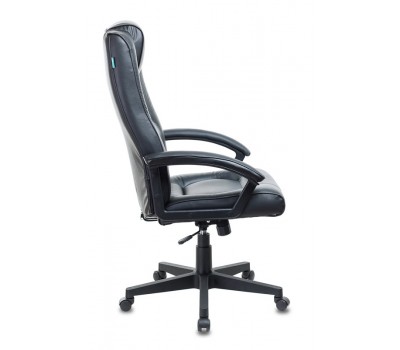 Кресло руководителя Бюрократ T-9906N черный кожа крестовина пластик